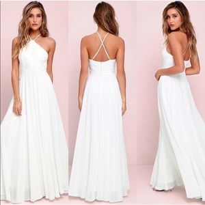 Lulu’s White Long Gown